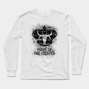 Mark of the Usurper (black W/Text) Long Sleeve T-Shirt